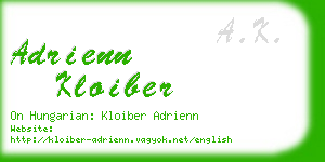 adrienn kloiber business card